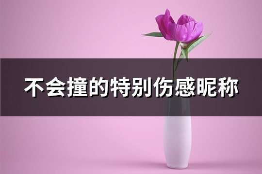 不会撞的特别伤感昵称(85个)